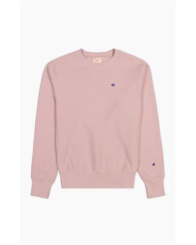 Champion Reverse Weave Fleece Sweatshirt - Pink
