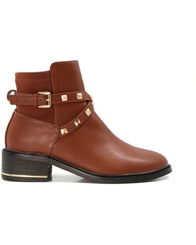 Dune peggie Ankle Boots - Brown