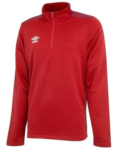 Umbro Zip Sweatshirt - Red