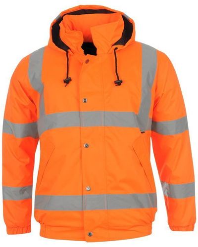 Dunlop Hi Vis Bomber Jacket - Orange