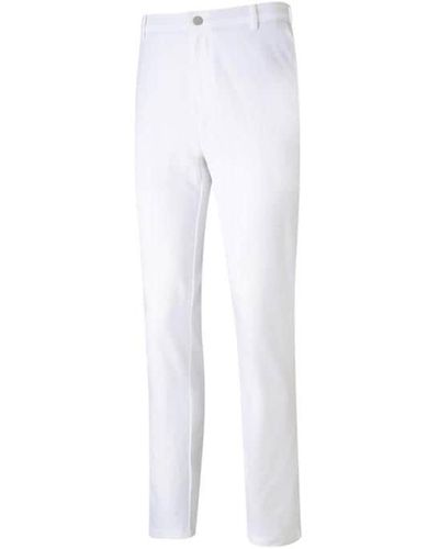 PUMA Mens Tailored Jackpot 2.0 Golf Trousers - White