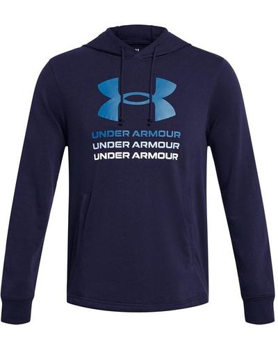 Under Armour Rival Terry Graphic Hood - Blue