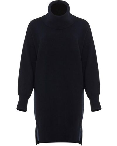 Phase Eight Cecilia Cowl Knit Dress - Blue