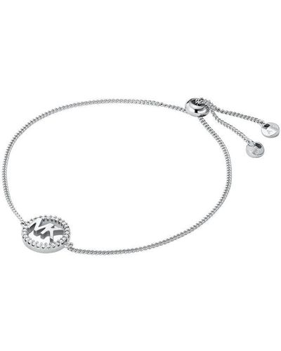MICHAEL Michael Kors Logo Charm Bracelet - Metallic