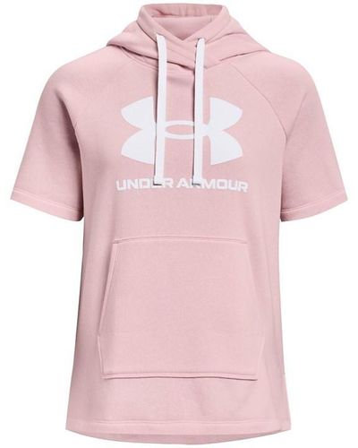 Under Armour Rival Flc Ss Hd Ld99 - Pink