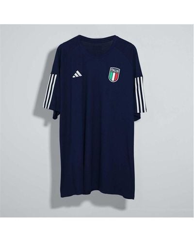 adidas Italy Tiro 23 Cotton T-shirt - Blue