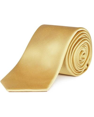Haines and Bonner Silk Twill Tie - Yellow