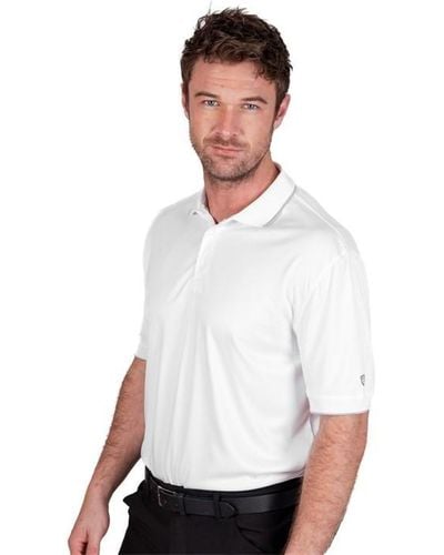 Island Green Performance Polo Golf Shirt - White