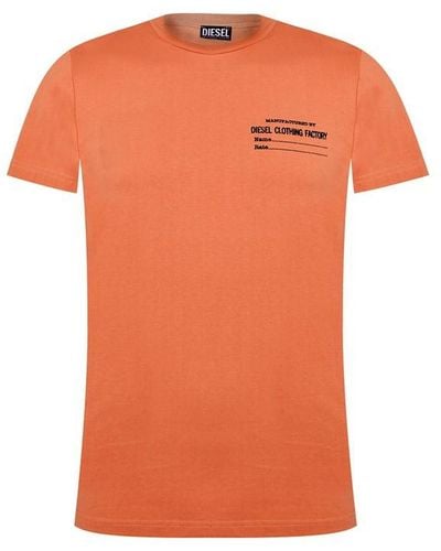 DIESEL Factory T-shirt - Orange