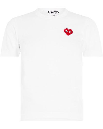 COMME DES GARÇONS PLAY Pixel Heart T-shirt - White