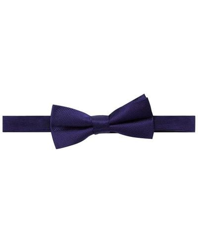 Haines and Bonner Silk Bow Tie - Blue