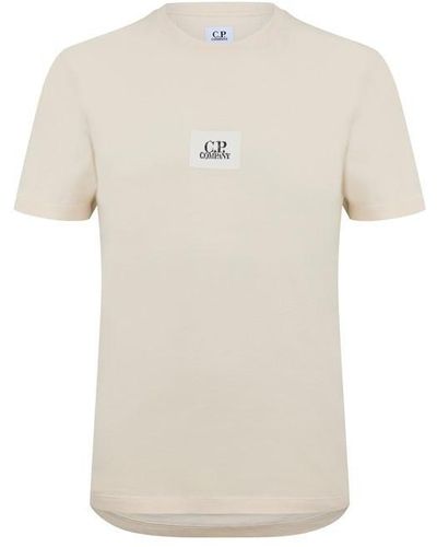 C.P. Company Cp Logo T-shirt Sn42 - Natural