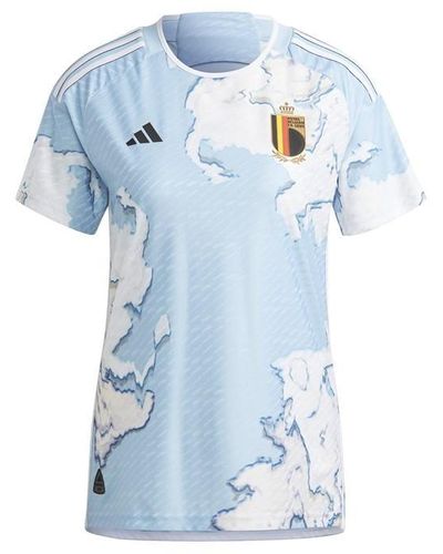 adidas Belgium Authentic Away Shirt 2023 - Blue