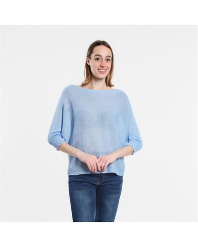 Be You Bow Back Jumper - Blue