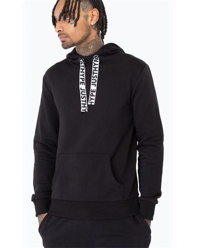Hype Drawstring Pullover Hoodie - Blue