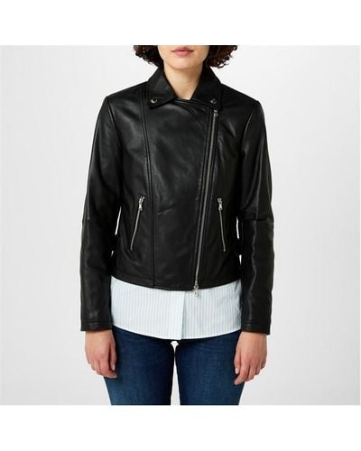 Emporio Armani Leather Jacket - Black