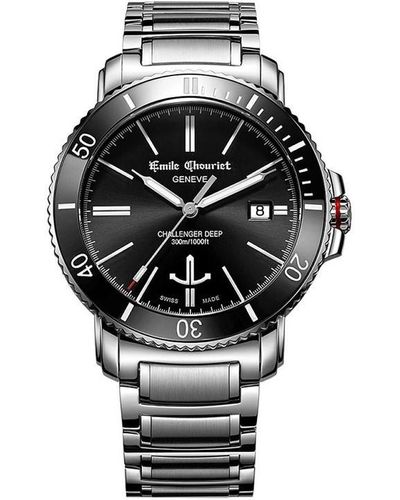 Emile Chouriet Challenger Deep Watch 08.1169.g.6.aw.58.6 - Black