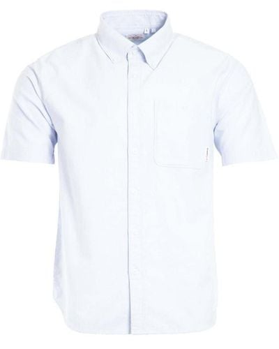 Lee Cooper Short Sleeve Oxford Shirt - White