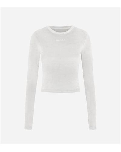 Nicce London Lure Long Sleeve Top - White