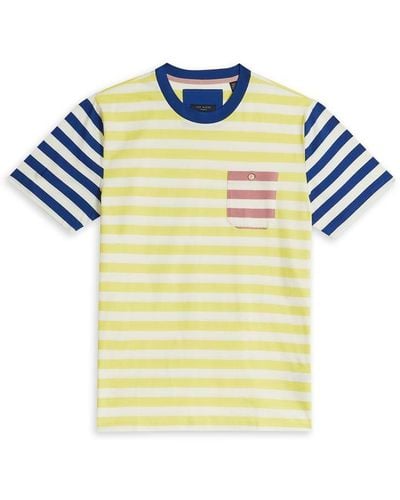 Ted Baker Stripe T-shirt - Yellow