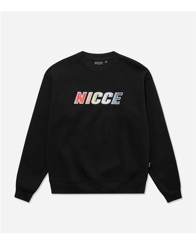 Nicce London Prisme Oversized Sweatshirt - Black