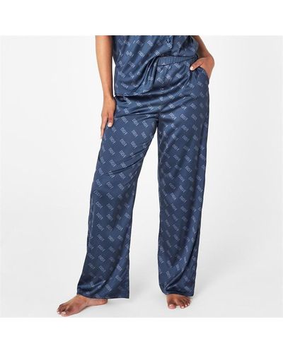 Biba Logo Pyjama Trousers - Blue