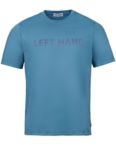 Left Hand Lfthnd Ss Logo Tee Sn41 - Blue