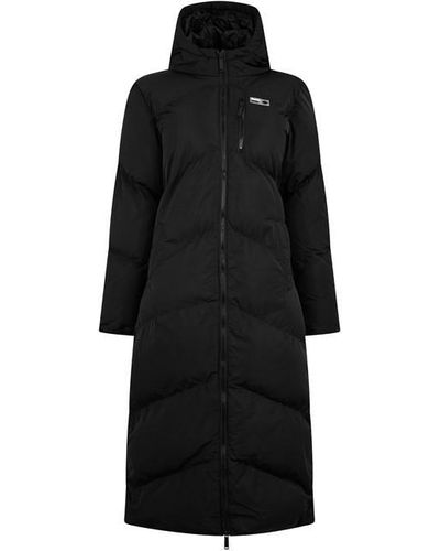 Bench Ladies Long Length Maxi Jacket - Black