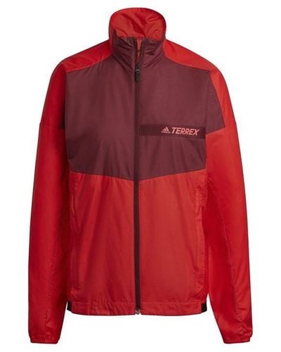 adidas Terrex Multi Wind Jacket Windbreaker - Red