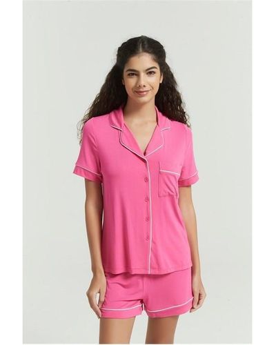 Be You Modal Shortie Pyjama - Pink