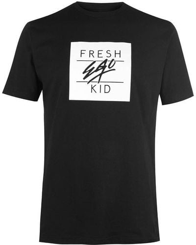 Fresh Ego Kid Box Logo T Shirt - Black