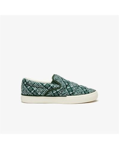 Lacoste Jump Serve Slip On Trainers - Green