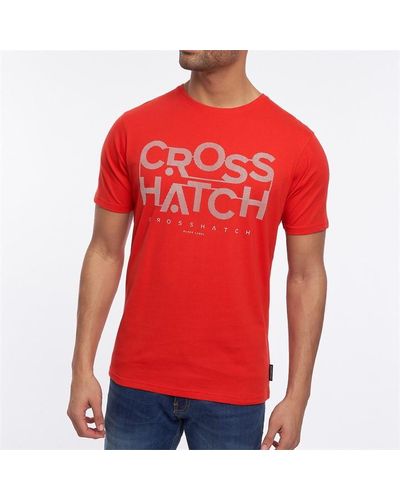 Crosshatch Meshouts T Sn99 - Red