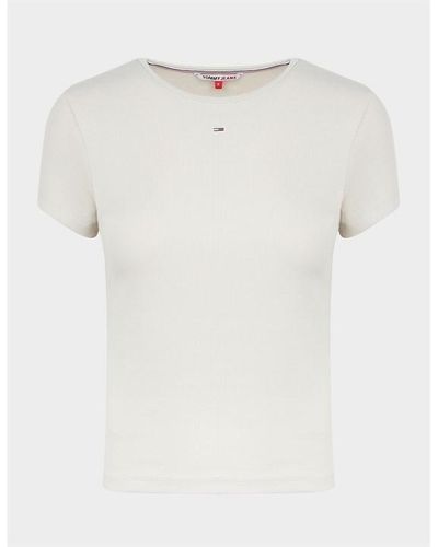 Tommy Hilfiger Baby Essential Ribbed T-shirt - White