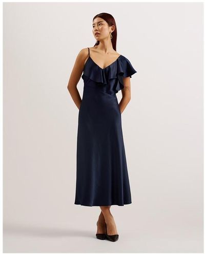 Ted Baker Ted Keomi Dress Ld42 - Blue