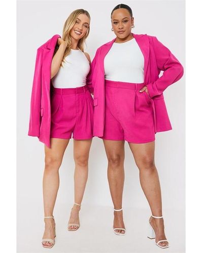 In The Style Tailored Shorts - Pink