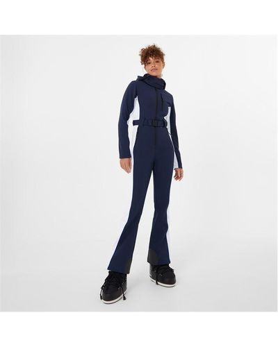 Jack Wills One Stripe Ski Suit - Blue