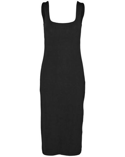 Vero Moda Vm Bianca Sl Dress Ld32 - Black