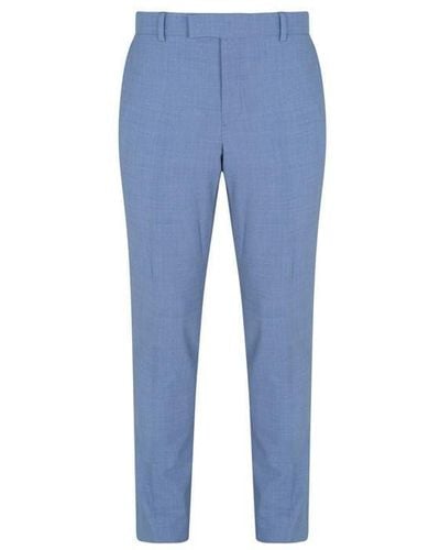 Without Prejudice Kilburn Slim Fit Suit Trousers - Blue