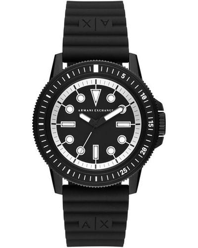 Armani Exchange Steel Fashion Analogue Quartz Watch - Black