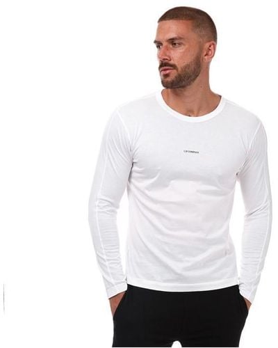 C.P. Company 70/2 Mercerized Long Sleeve T-shirt - White