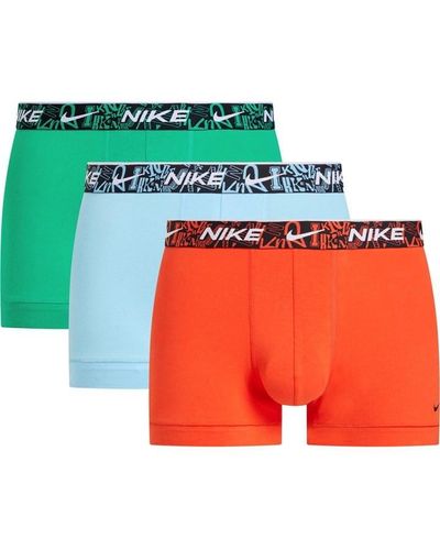Nike 3 Pack Everyday Cotton Trunks - Red