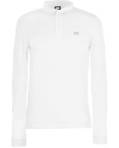 883 Police Mallbec Long Sleeve Polo Shirt - White