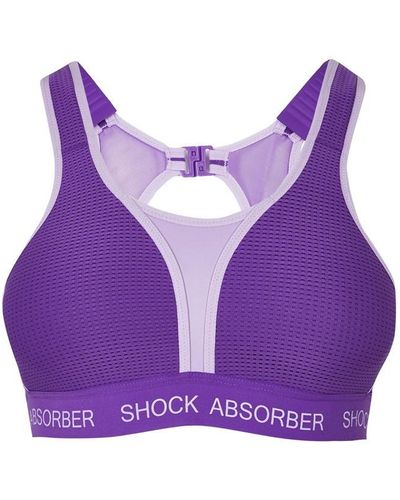 Shock Absorber Absorber Ultimate Run Padded Bra - Purple
