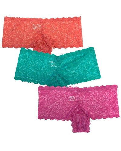 Be You Pack Lace Frenchie Briefs - Pink