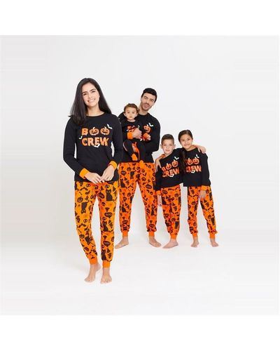 Studio Family Halloween Boo Crew Pyjama /orange - Red