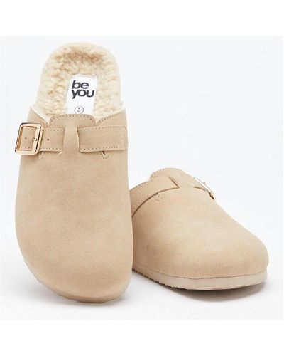 Be You Borg Lined Clog - Natural