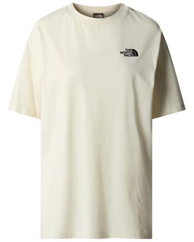 The North Face W S/s Essential Oversize Tee - Natural