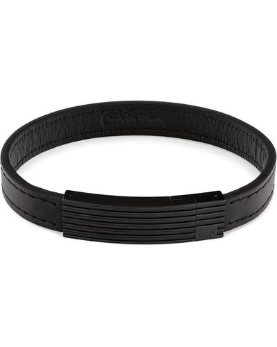 Calvin Klein Gents Jewellery Circuit Bracelet - Black