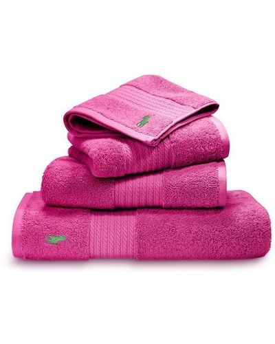 Ralph Lauren Home Player Hand Towel - Pink